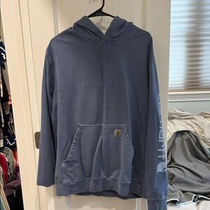 Carhartt Men's light blue Hoodie sweatshirt